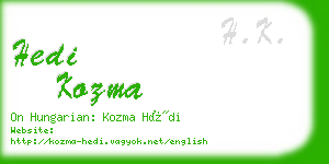 hedi kozma business card